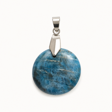🔵 Pendentif en Apatite Bleue – Expression et Clarté
