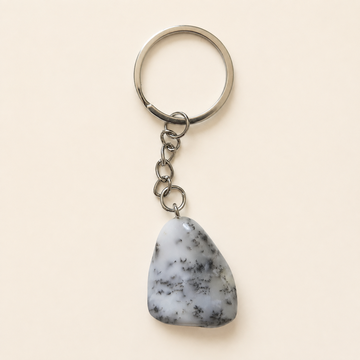 Porte-clés en Agate Dendritique – Forêt de Lune