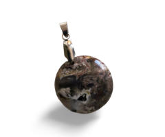 Pendentif en Jaspe Paysage – Pierre d’Ancrage et de Créativité