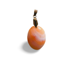 🧡 Pendentif en Agate Botswana – Élégance et Équilibre Émotionnel